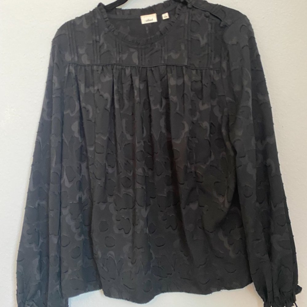 Wilfred Black Lourdes Blouse Long Sleeve  L